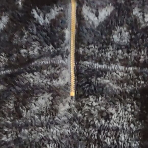 ALPINE SHERPA FLEECE PULLOVER DARK BLUE & BLACK PATTERN WOMEN'S SIZE 2XL(XXL) - Picture 7 of 10